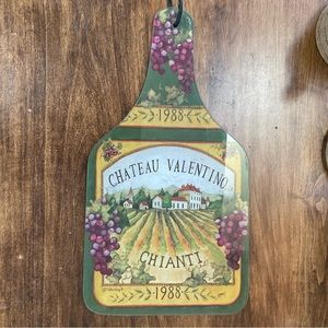 3/$20 Susan Winget wine cheese glass board